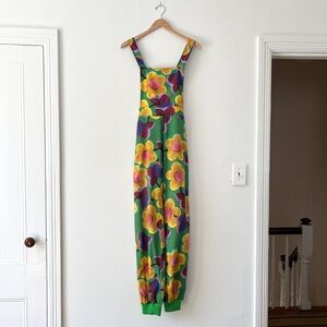 La Veste NWT M Girasol Jumpsuit Green Floral